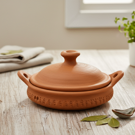 Handmade Terracotta Tagine Pot – Traditional Slow-Cooking Clay Vessel from Marrakech
