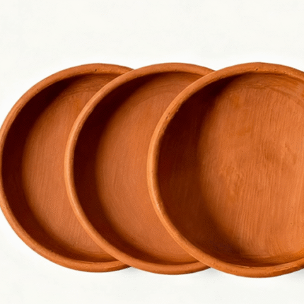 Handcrafted Terracotta Clay Bowl – Rustic Moroccan Design (21 cm)